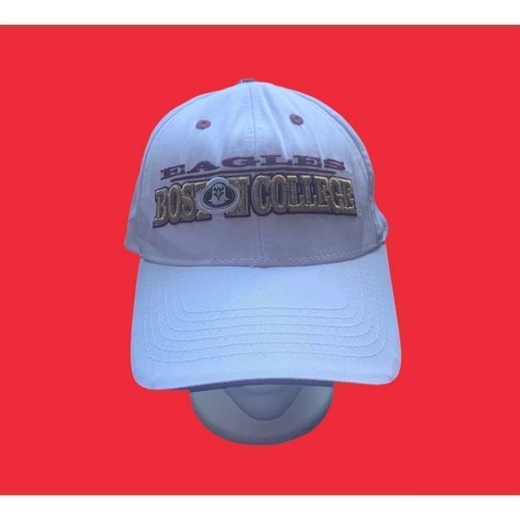 Boston College Eagles White Velcro Adjustable Hat - Picture 1 of 5